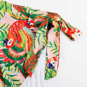 Vintage Printed Three Piece Swimwear