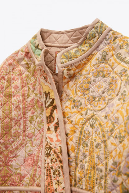 Floral Quilted Jacket/Coat