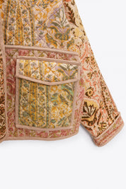 Floral Quilted Jacket/Coat