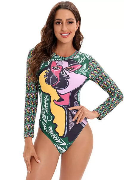 Cartoon Printed Swimsuit