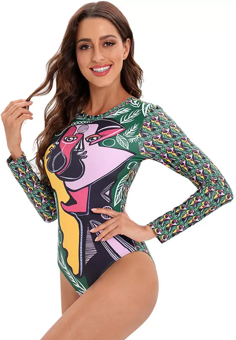 Cartoon Printed Swimsuit